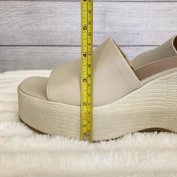 SUN + STONE | Women’s Finleighh Faux Leather Slip-On Wedge Sandals - Picture 8 of 8
